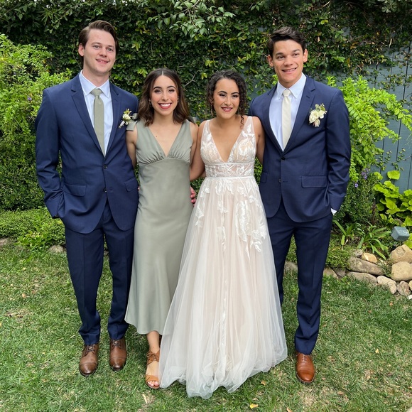 BHLDN Hudson Satin Dress (Bridesmaid) - Picture 2 of 7